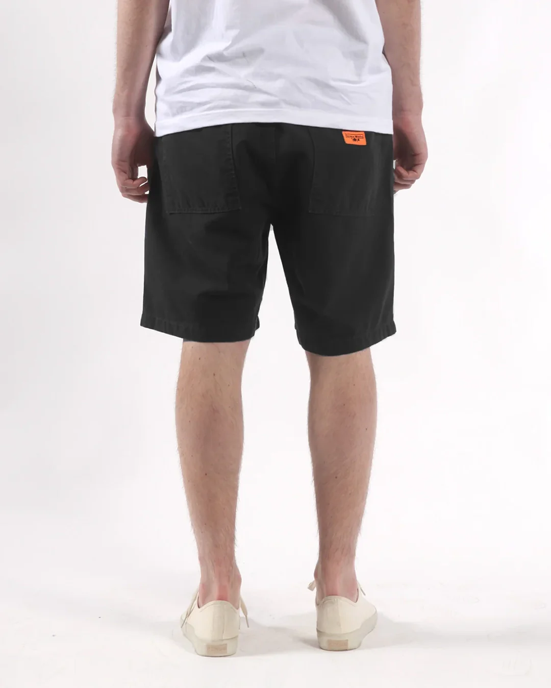 Classic Canvas Chef Shorts - Black - Image 4