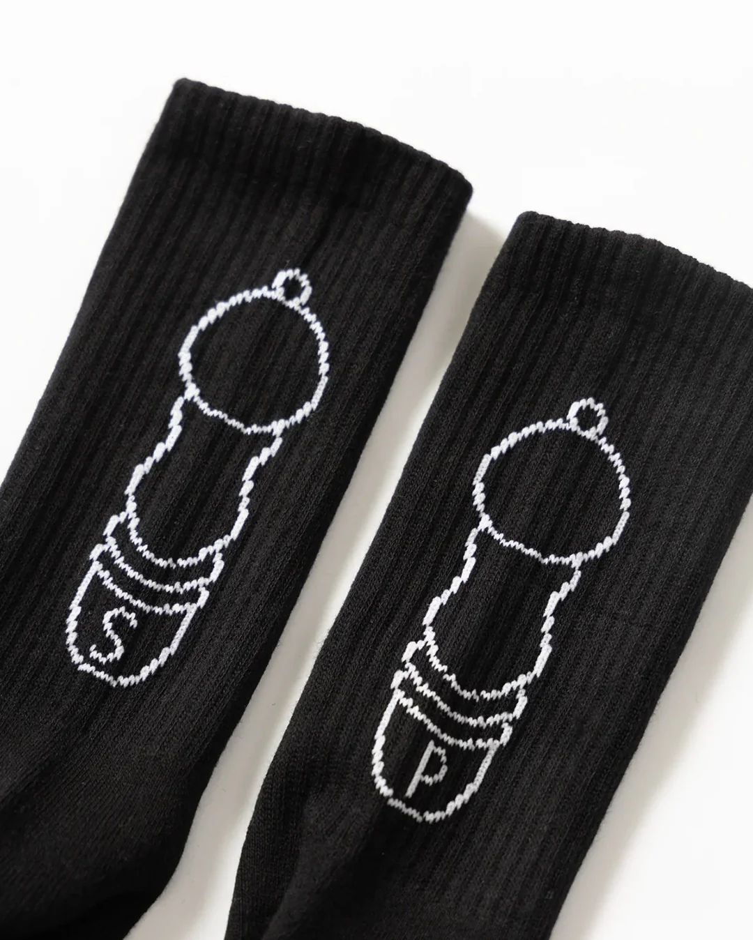 Salt + Pepper Socks - Black - Image 3