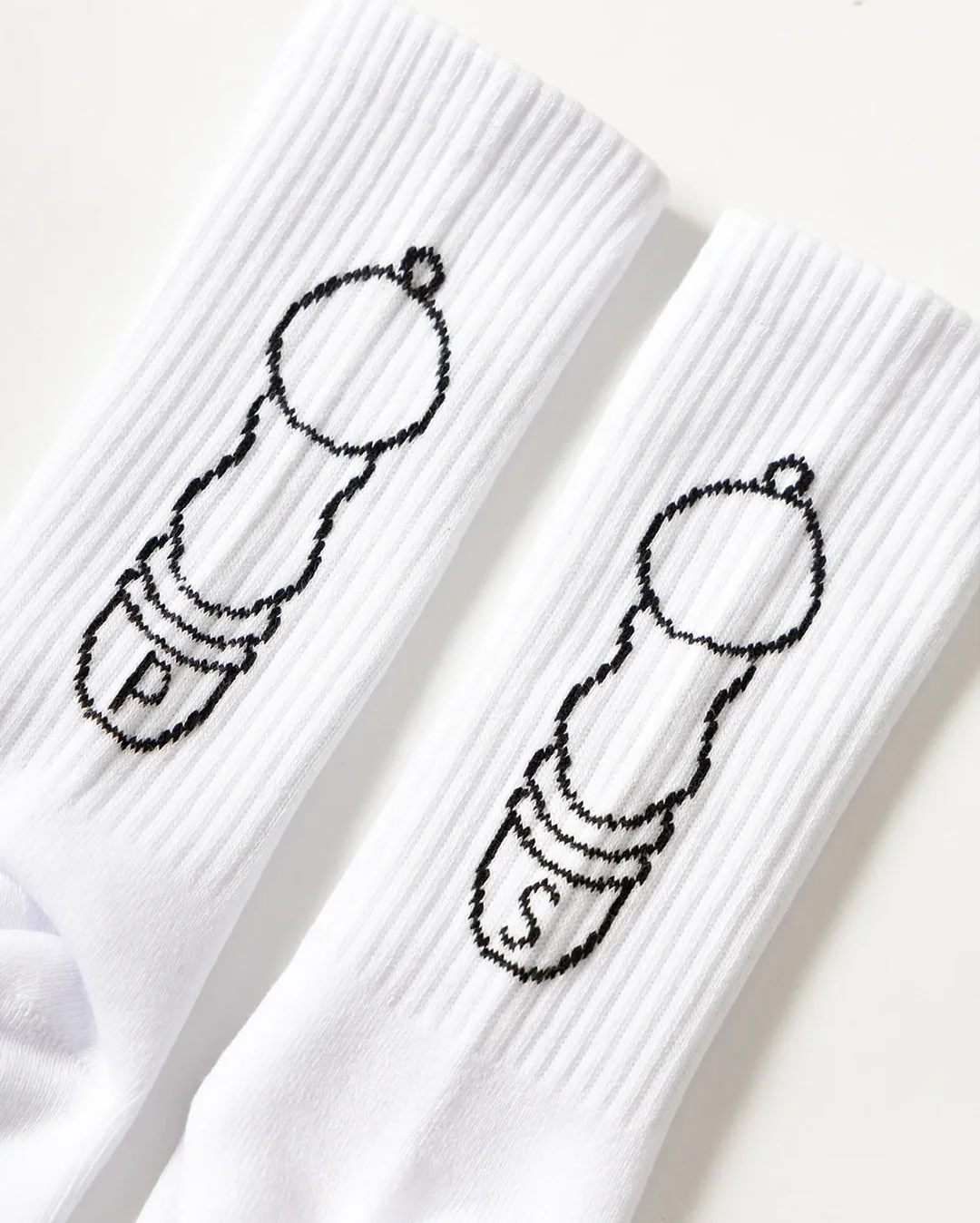 Salt + Pepper Socks - White - Image 3
