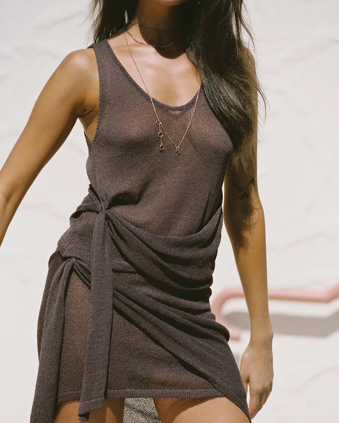 Mindy Wrap Skirt - Chocolate - Image 7