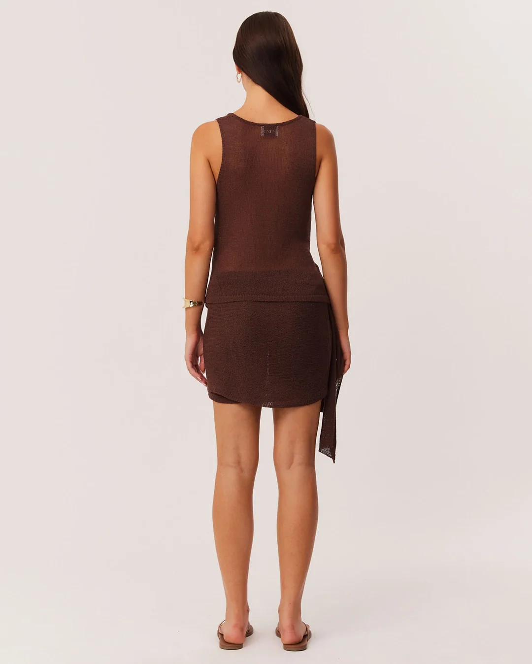 Mindy Wrap Top - Chocolate - Image 3