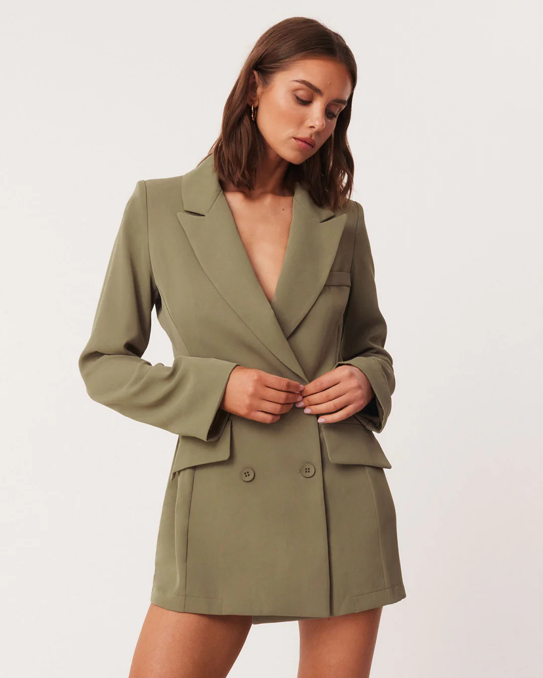 Ryan Blazer Dress - Moss - Image 3