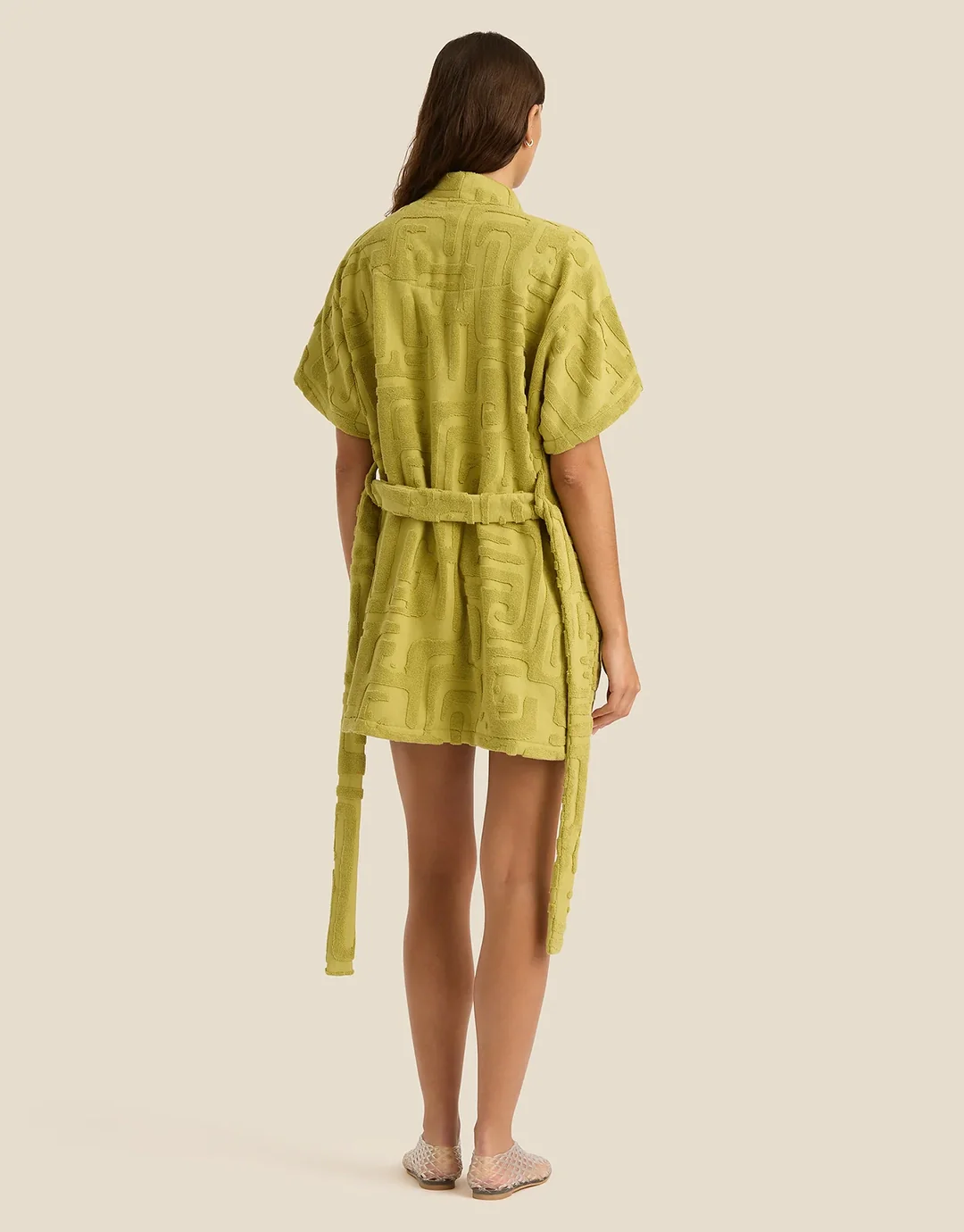 Towelling Mini Robe - Kin Aloe S/M - Image 3
