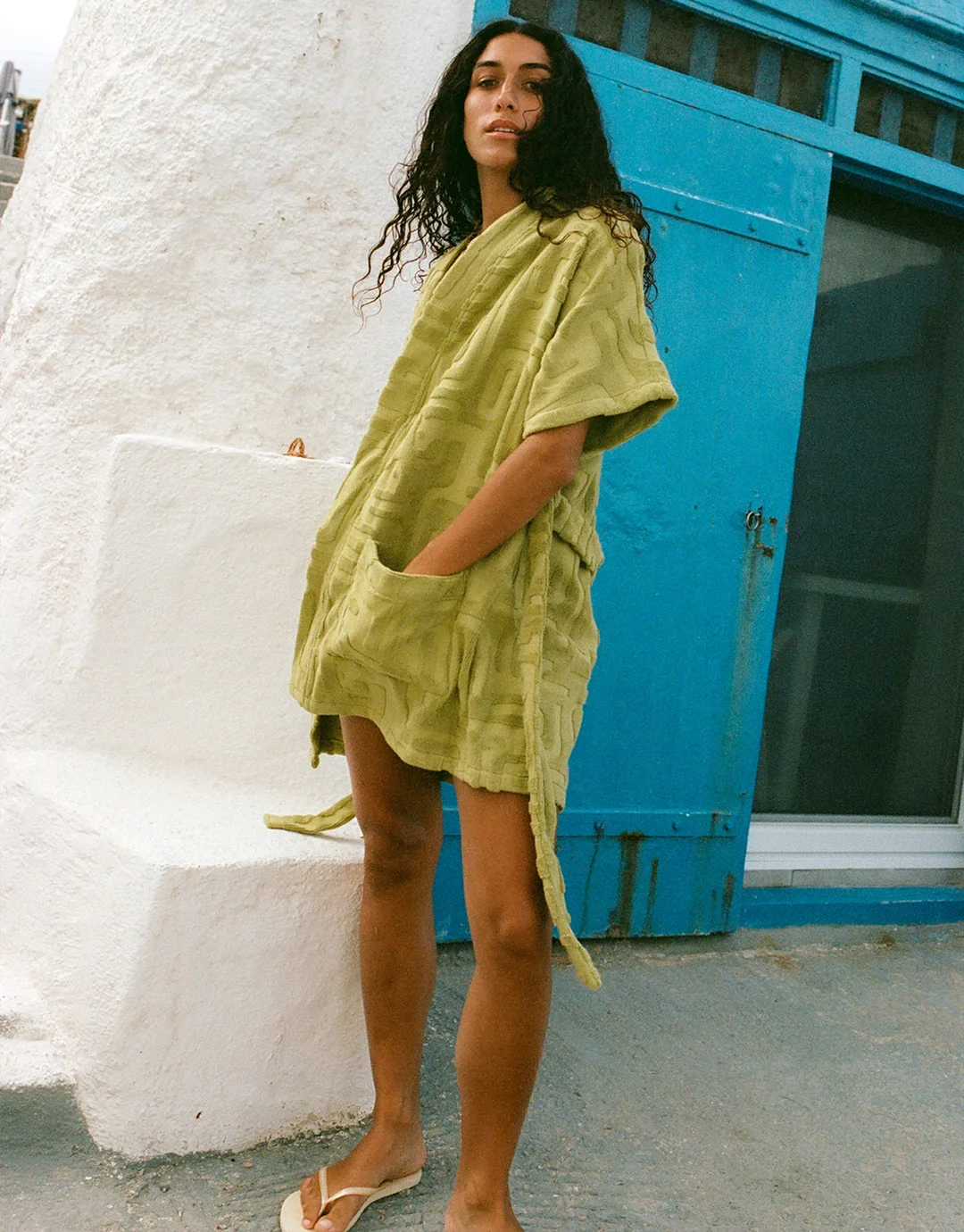 Towelling Mini Robe - Kin Aloe S/M - Image 5