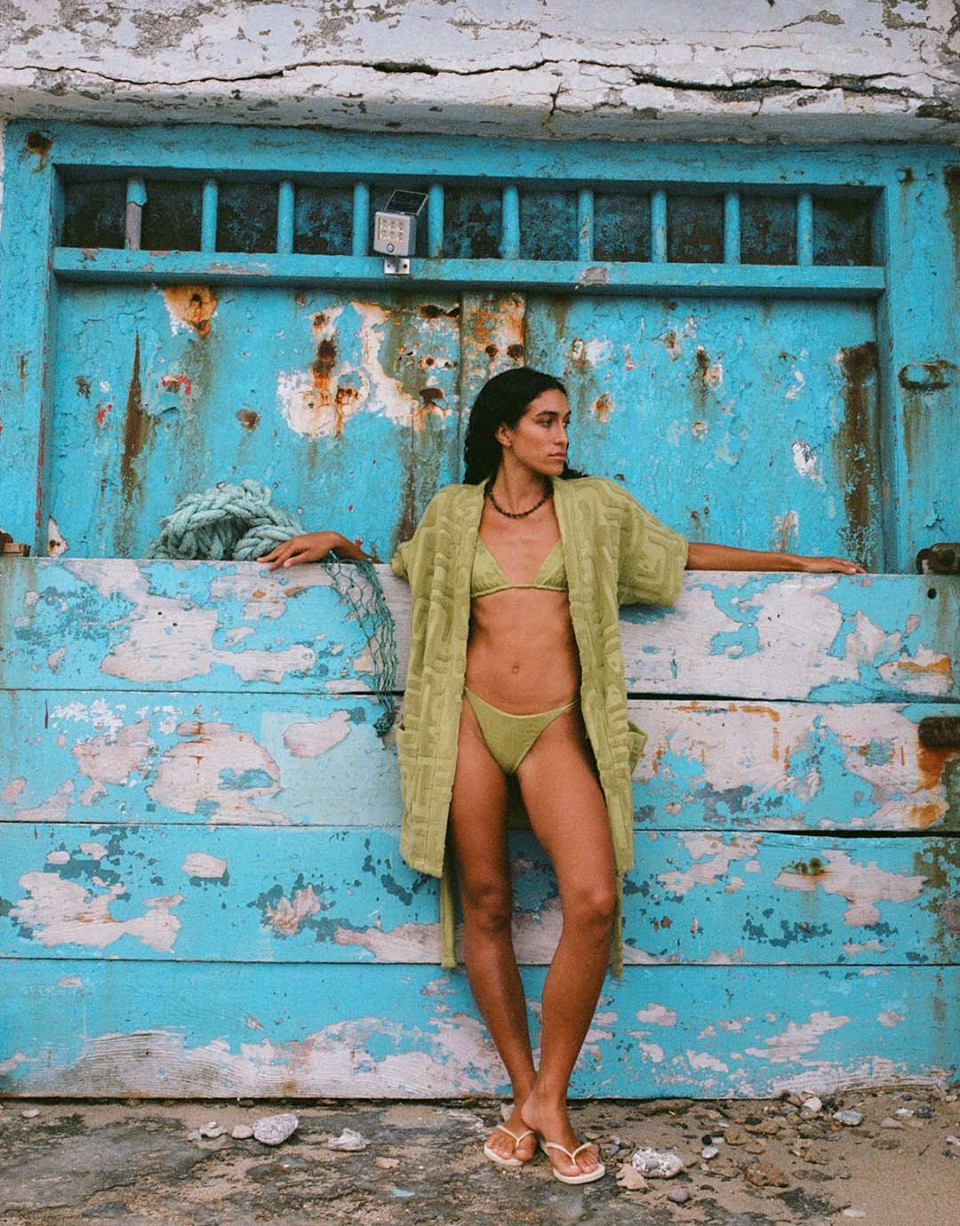 Towelling Mini Robe - Kin Aloe S/M - Image 6