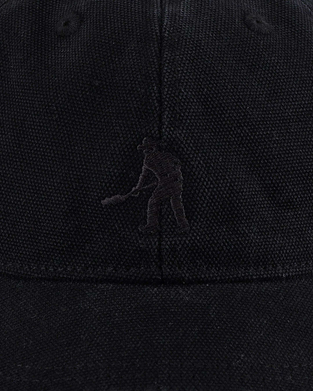 Solid Canvas Leagues Cap - Black - Image 2