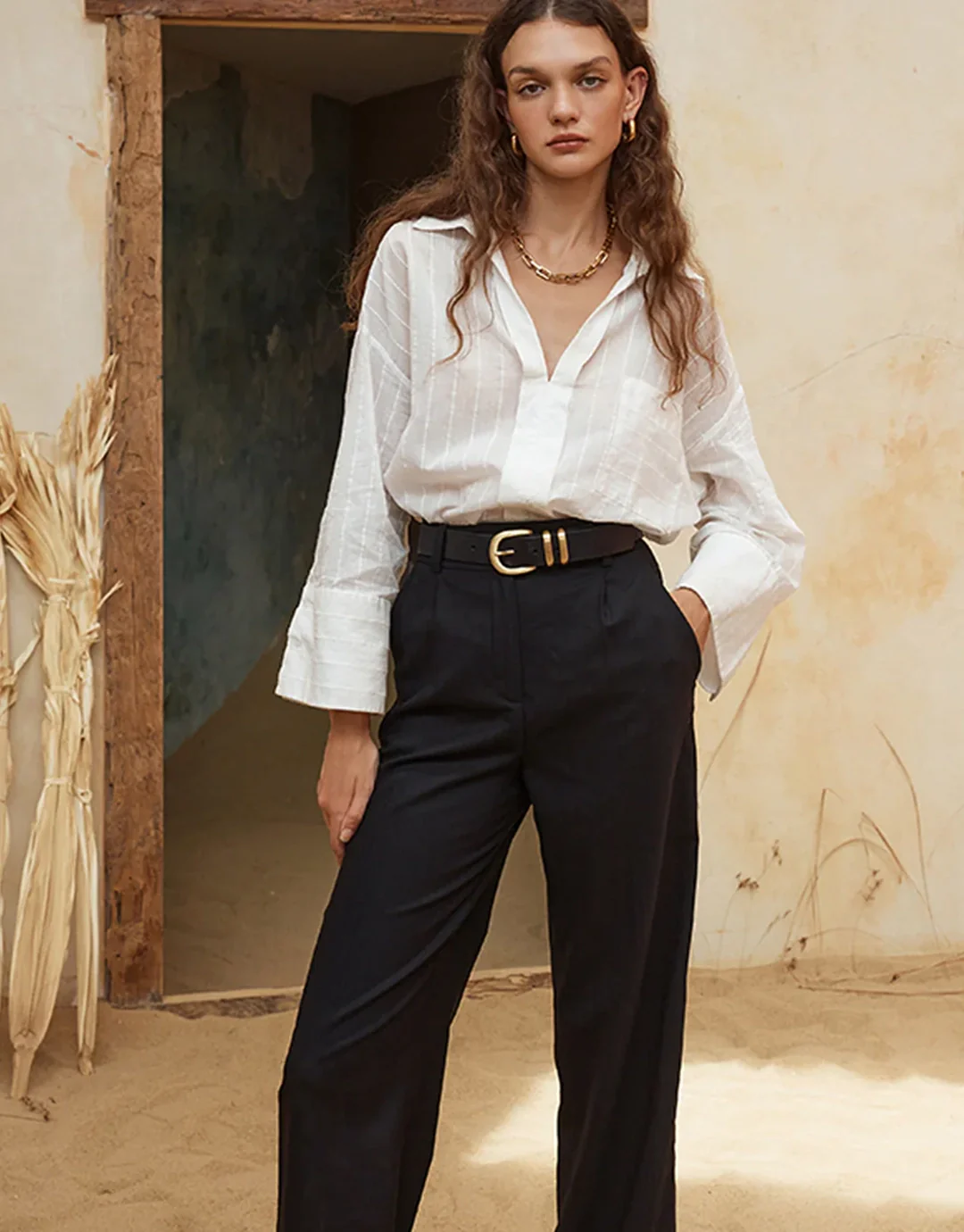 Let it Be Belt - Black/Gold - Image 3