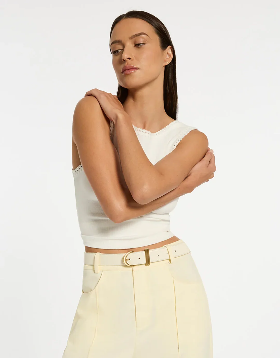 Under Your Spell - Ivory Nappa / Gold - Image 4