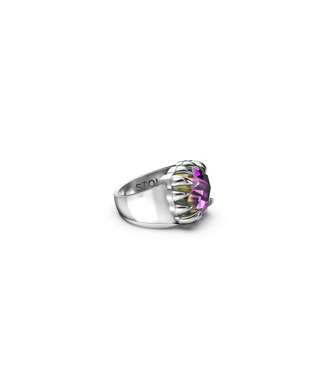 Claw Ring - Mystic Quartz / Sterling Silver - Image 3
