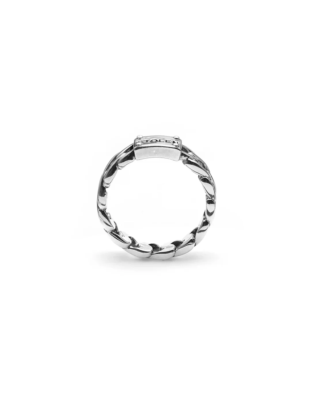 Curb Ring Slim - Silver - Image 4