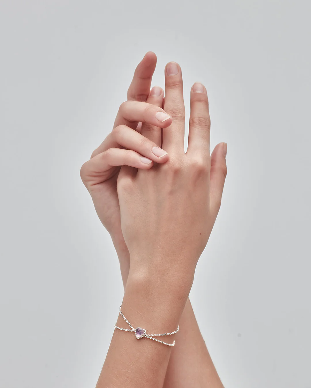Love Claw Bracelet - Mystic Quartz / Sterling Silver - Image 2