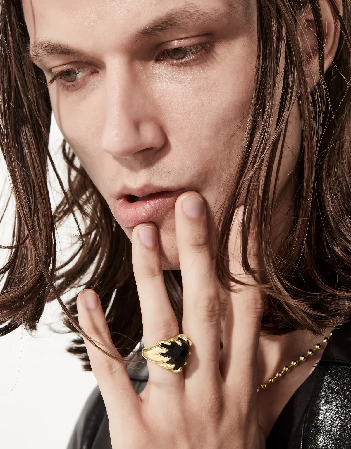 Love Claw Cocktail Ring - Gold Plated / Onyx - Image 5