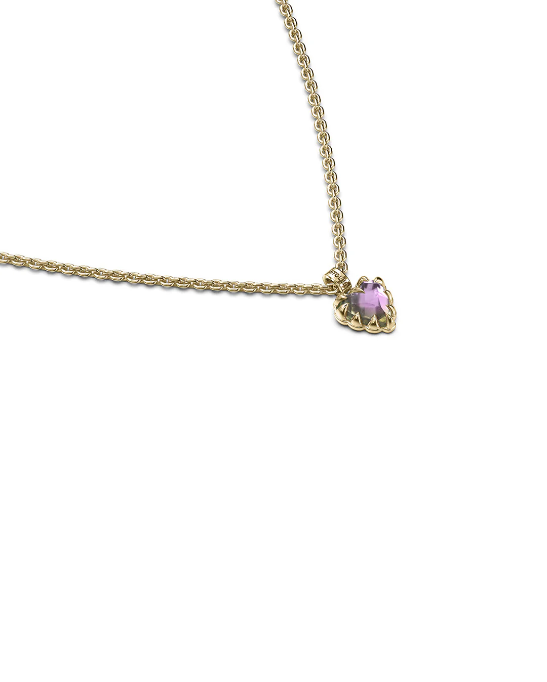 Mini Love Claw Necklace - Mystic Quartz / Gold - Image 3