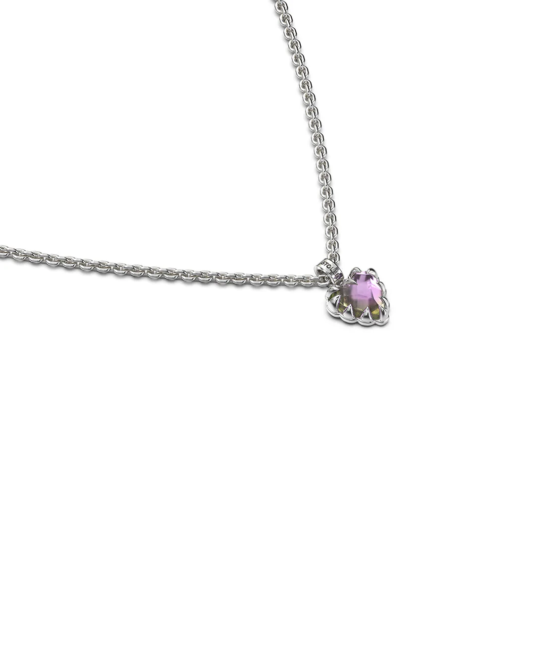 Mini Love Claw Necklace - Mystic Quartz / Sterling Silver - Image 3