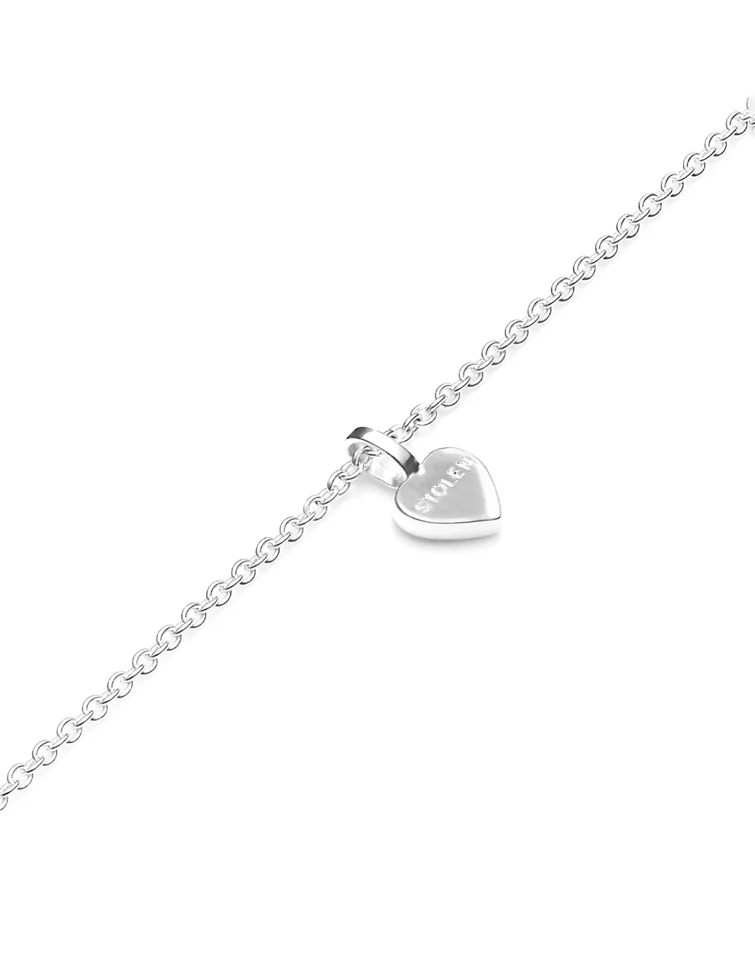 Stolen Heart Necklace - Silver - Image 4