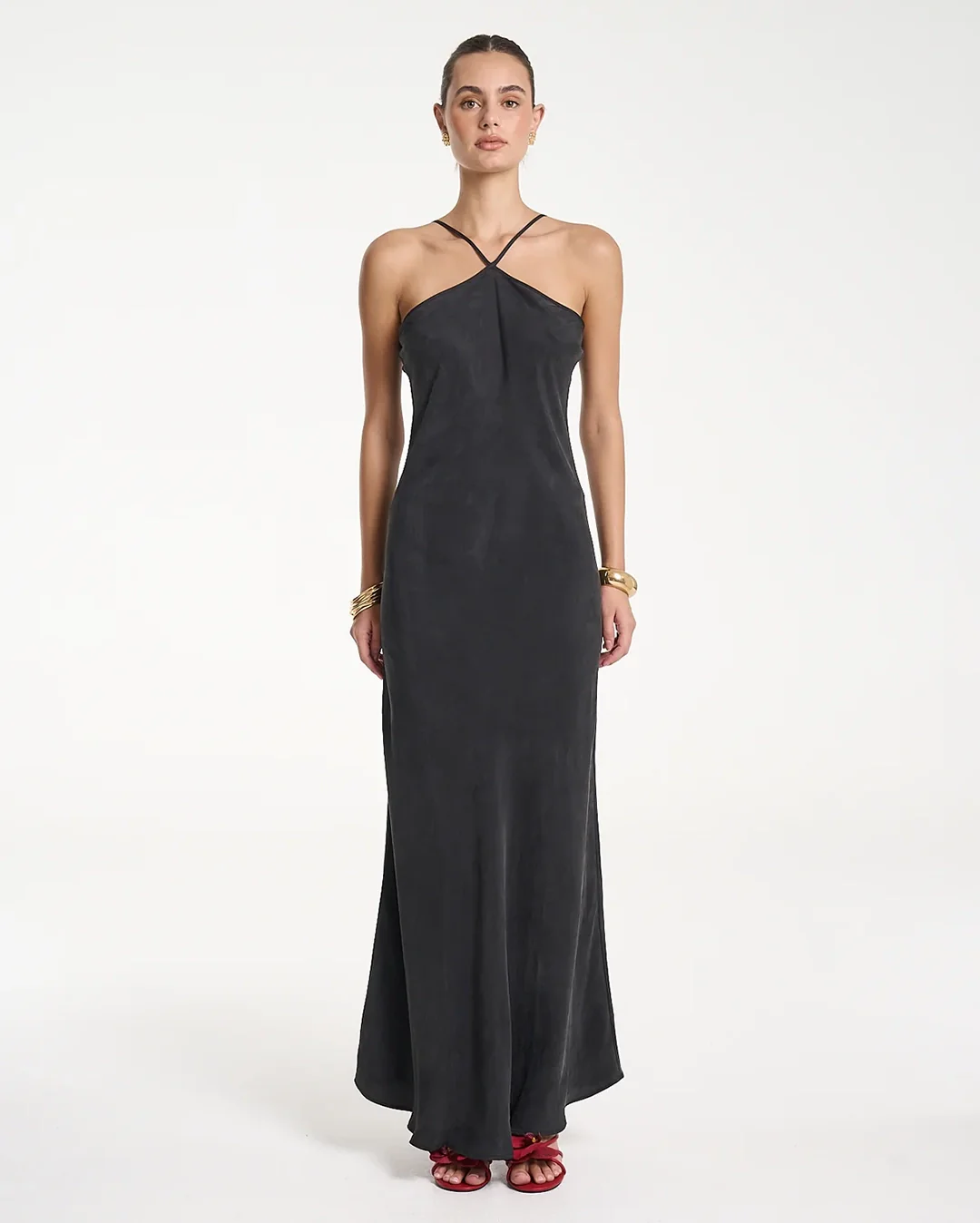 Chloe Maxi Dress - Black - Image 2