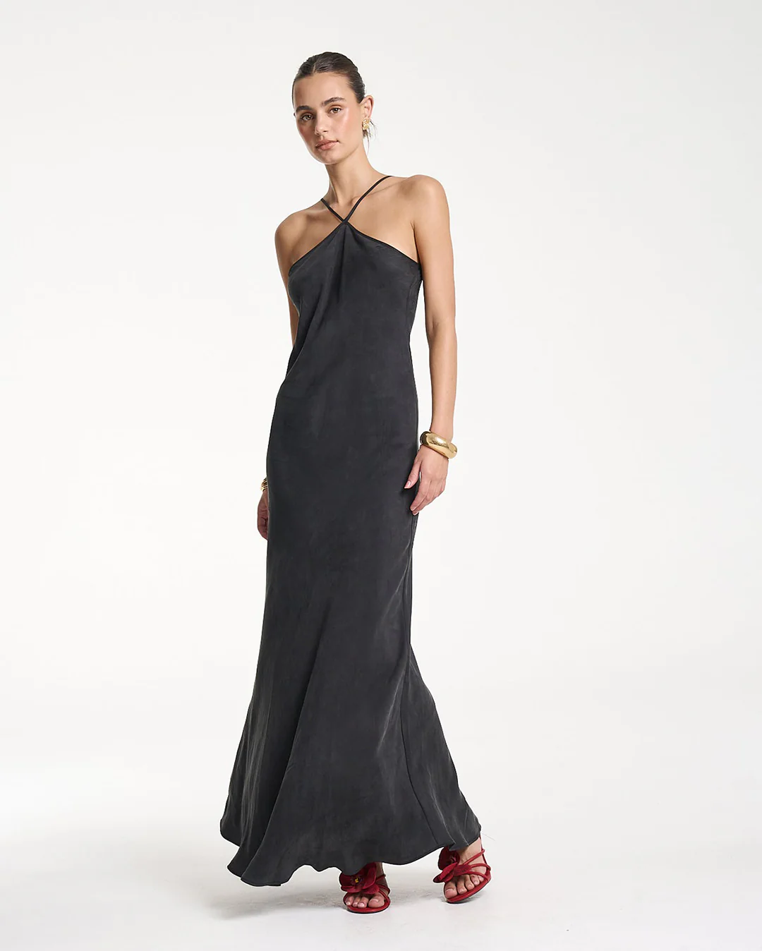 Chloe Maxi Dress - Black - Image 4