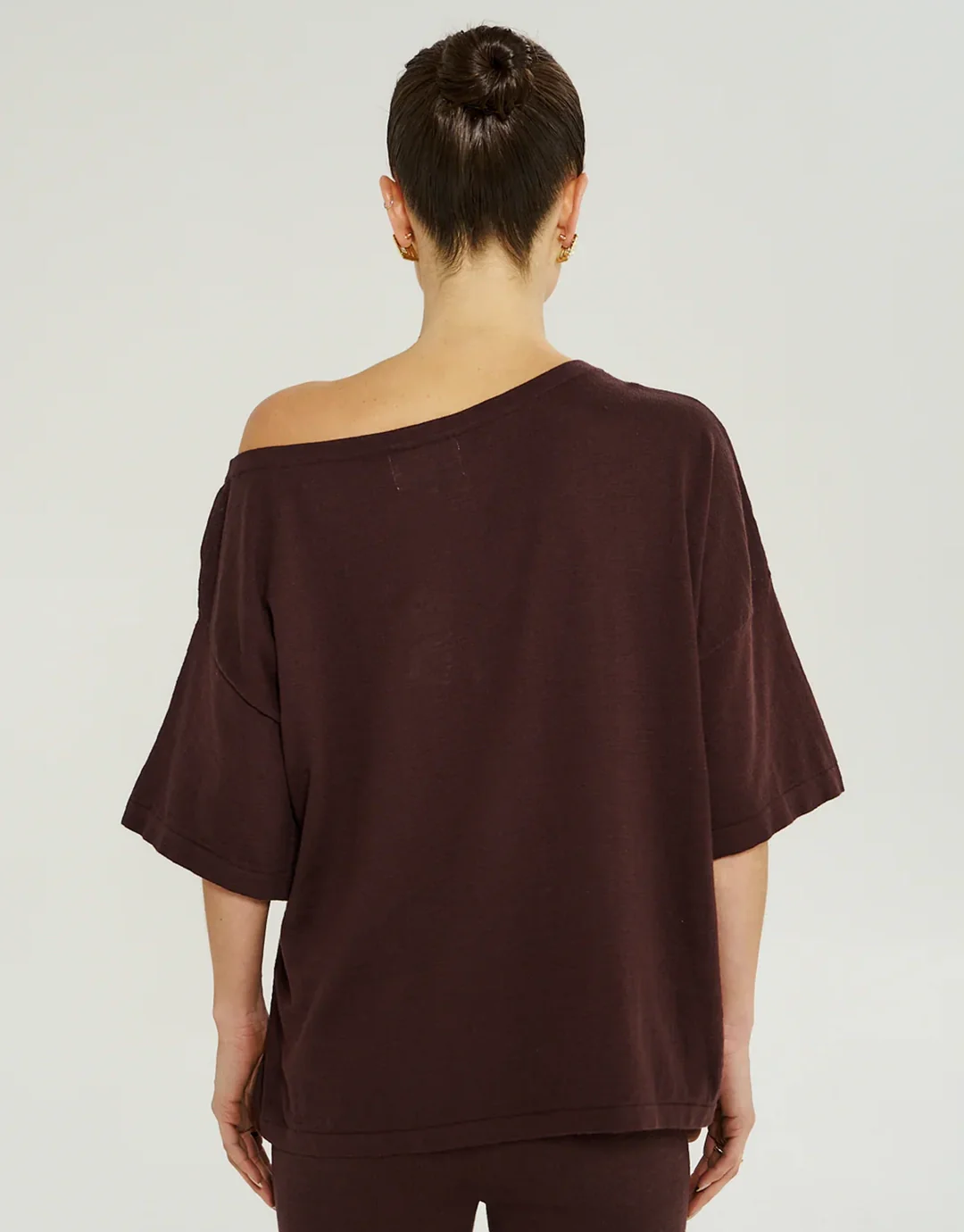 Knit Tee - Chocolate - Image 3