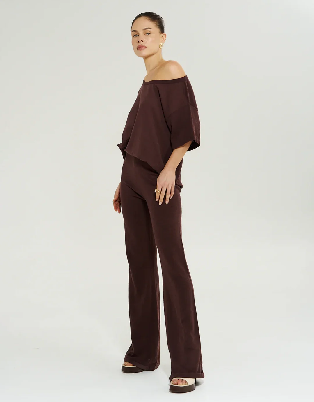 Knit Tee - Chocolate - Image 5