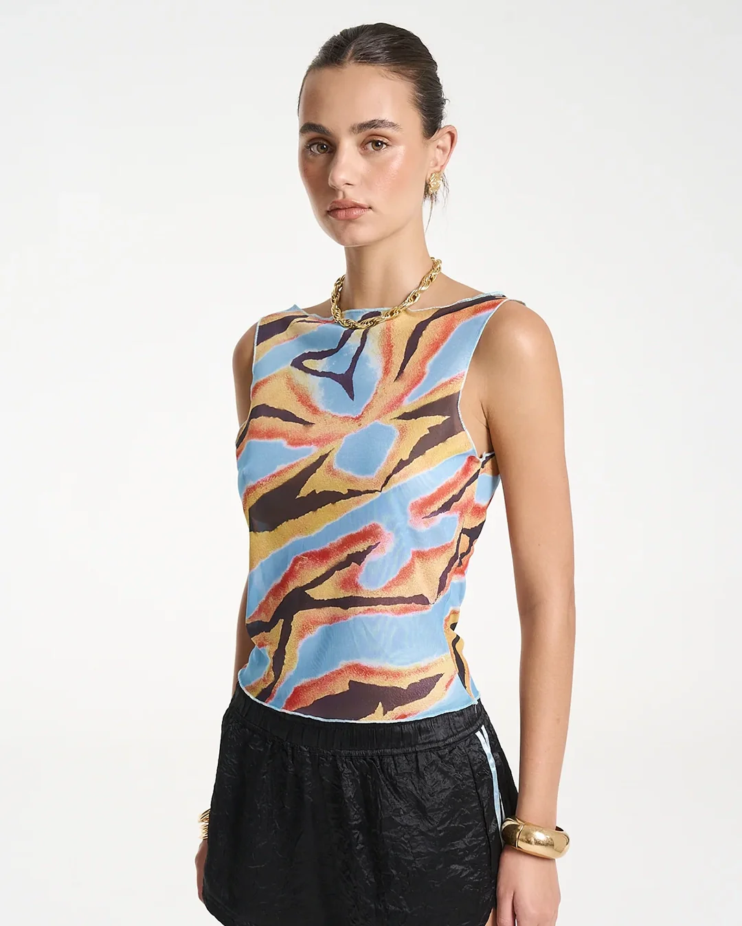 Mesh Tank Top - Zanzibar - Image 3