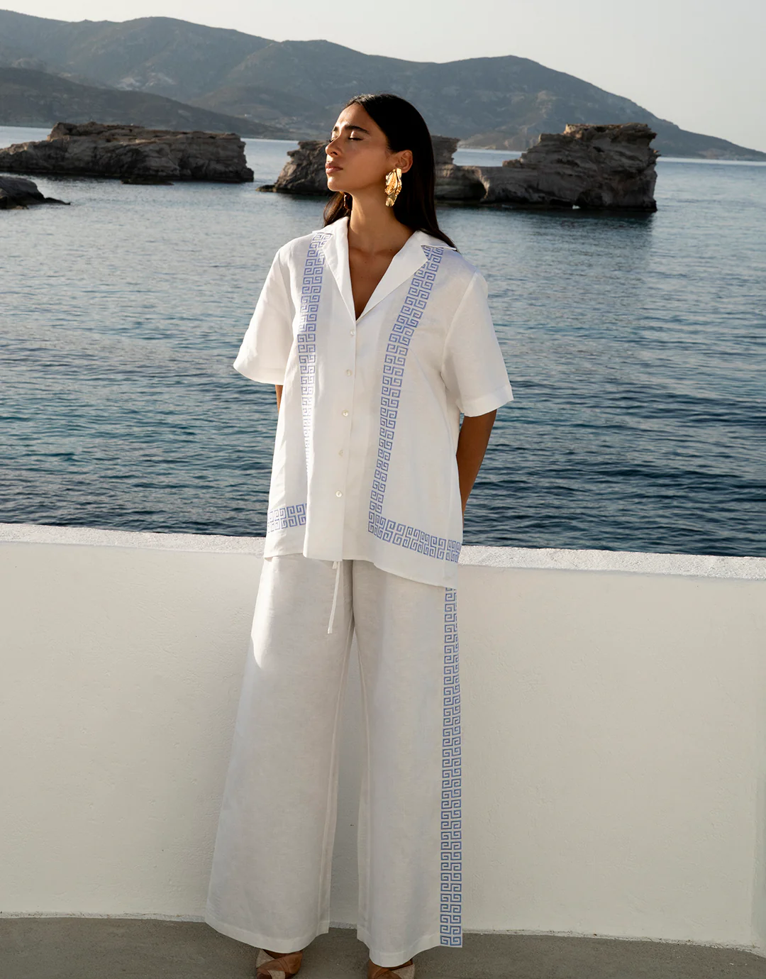 Wide Leg Pants - Sol Script - Image 4