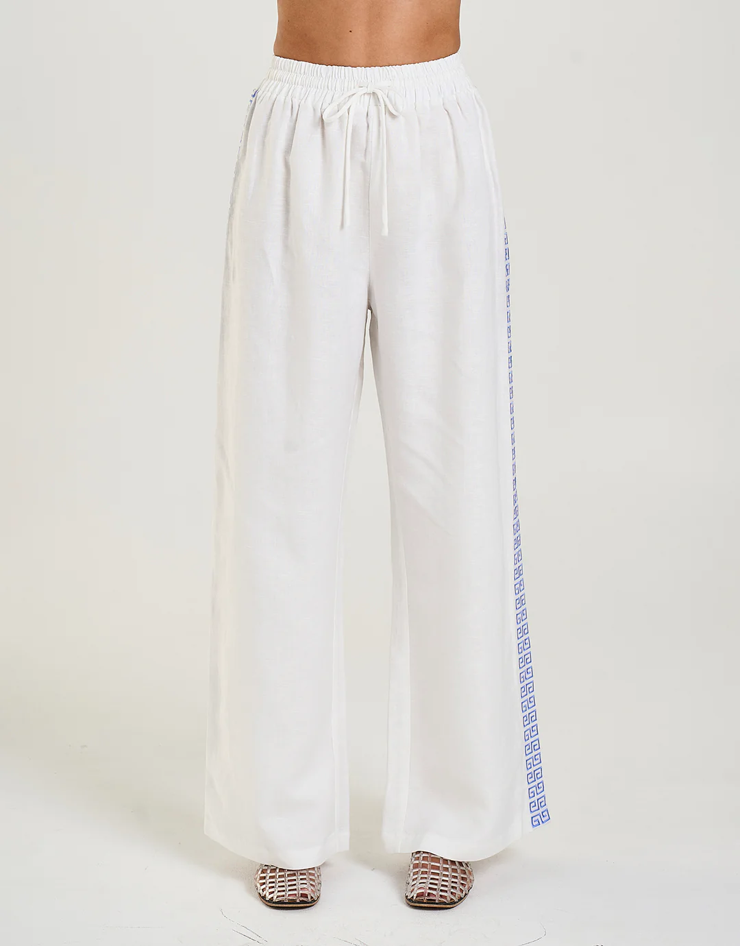Wide Leg Pants - Sol Script - Image 6
