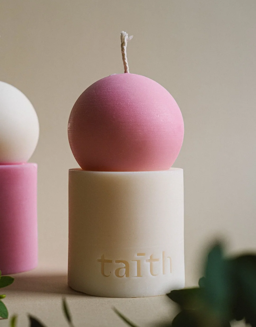 Lulu Candle - Pink Cream - Image 2