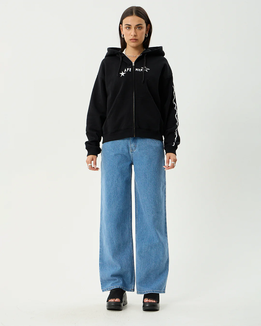 Terra - Recycled Zip Hood - Black - Image 10