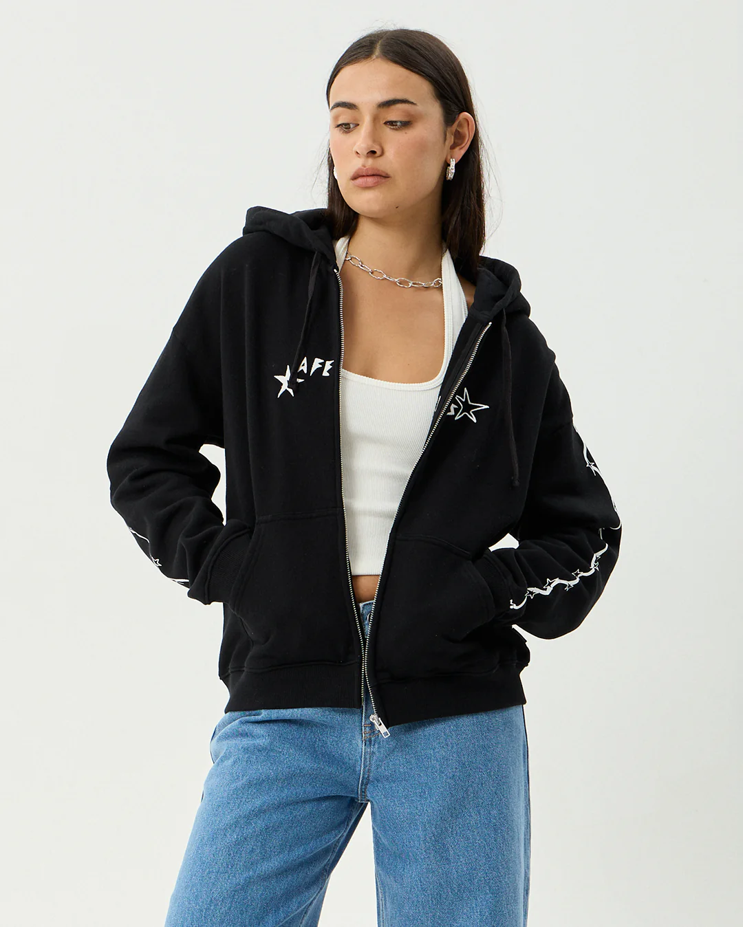 Terra - Recycled Zip Hood - Black - Image 3