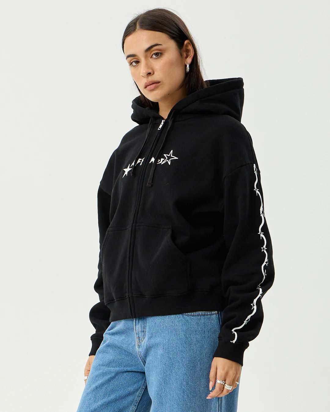 Terra - Recycled Zip Hood - Black - Image 4