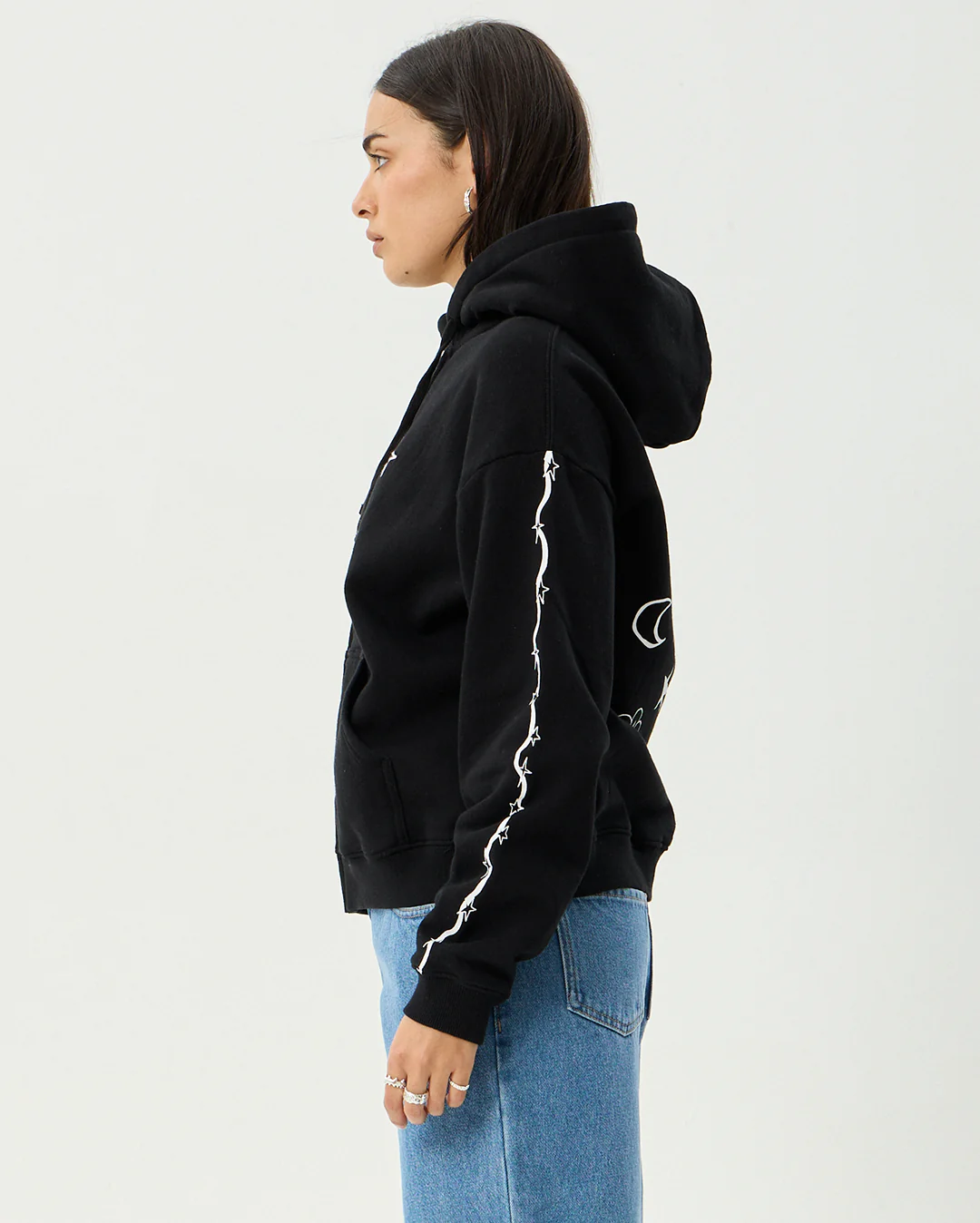 Terra - Recycled Zip Hood - Black - Image 6