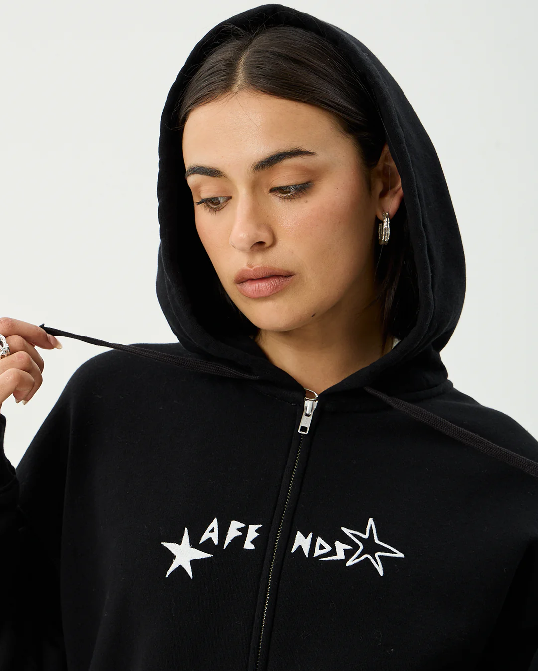 Terra - Recycled Zip Hood - Black - Image 9