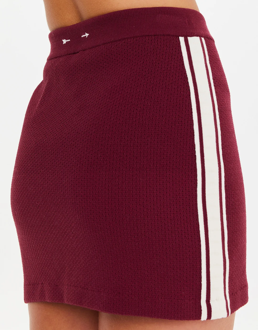 Adesa Zelma Knit Mini Skirt - Merlot - Image 6