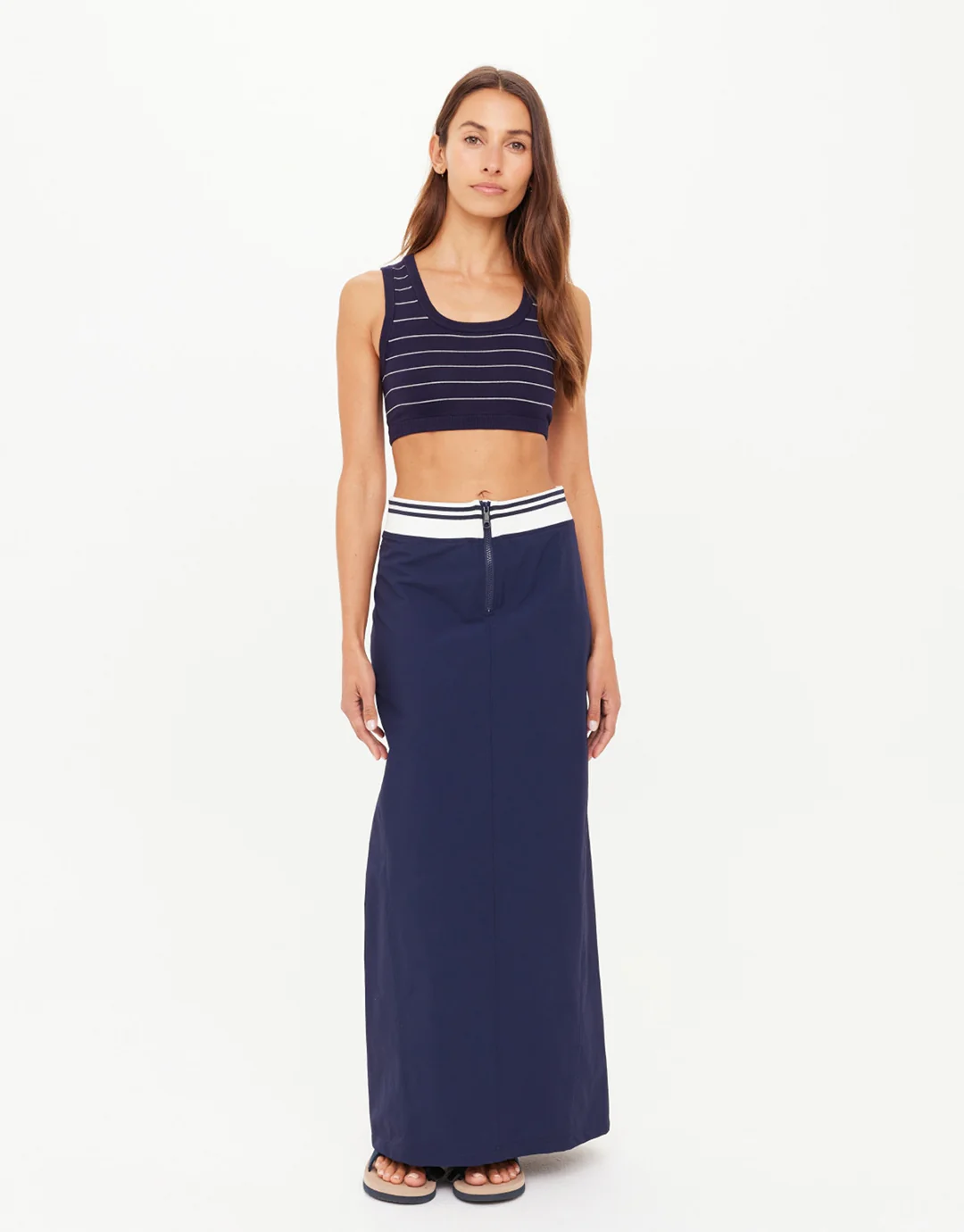 Astra Solange Knit Crop Top - Stripe - Image 3