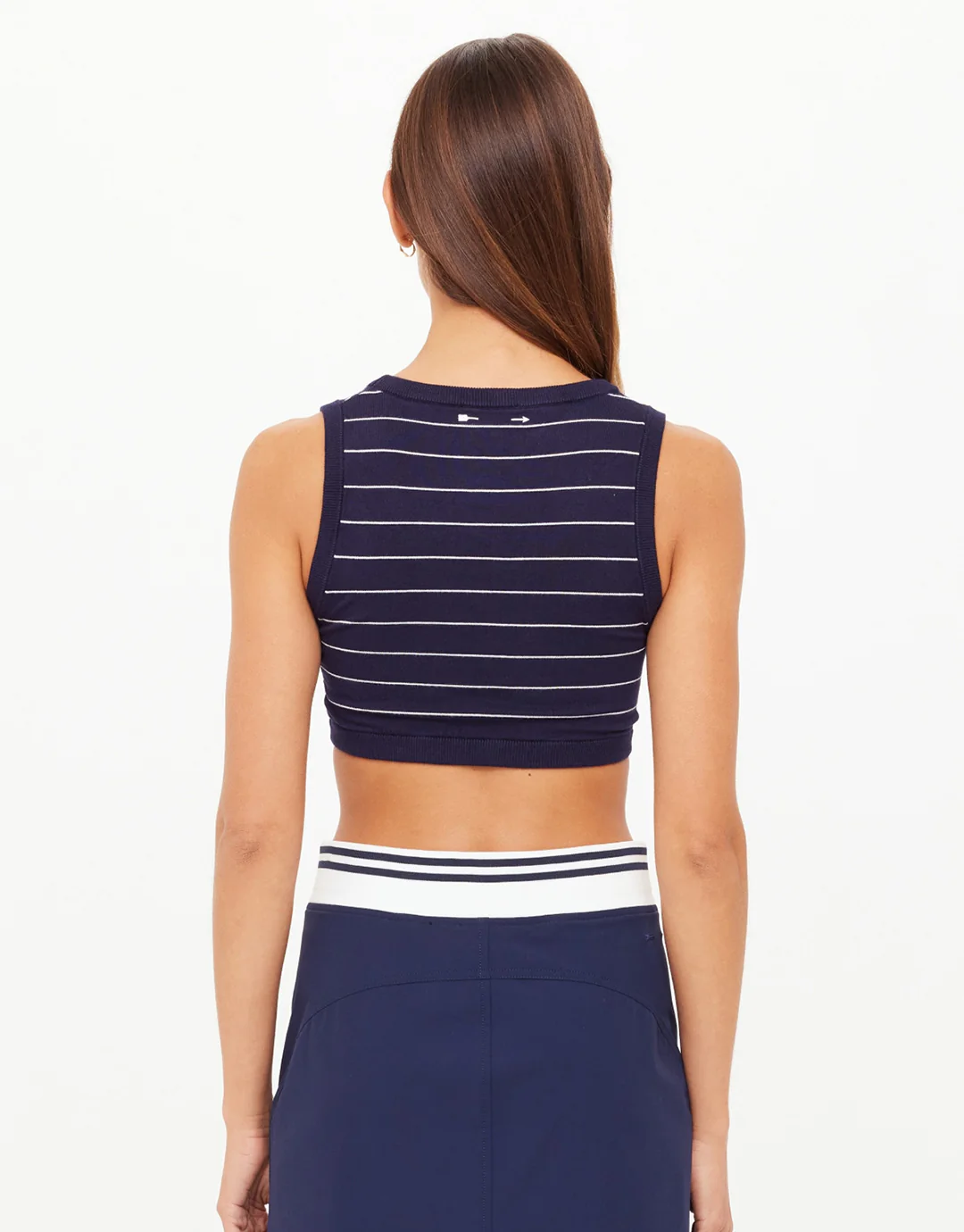 Astra Solange Knit Crop Top - Stripe - Image 5