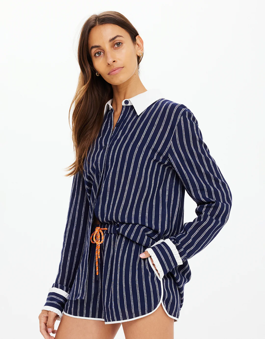 Belize Bobbi Collared Shirt - Stripe - Image 4