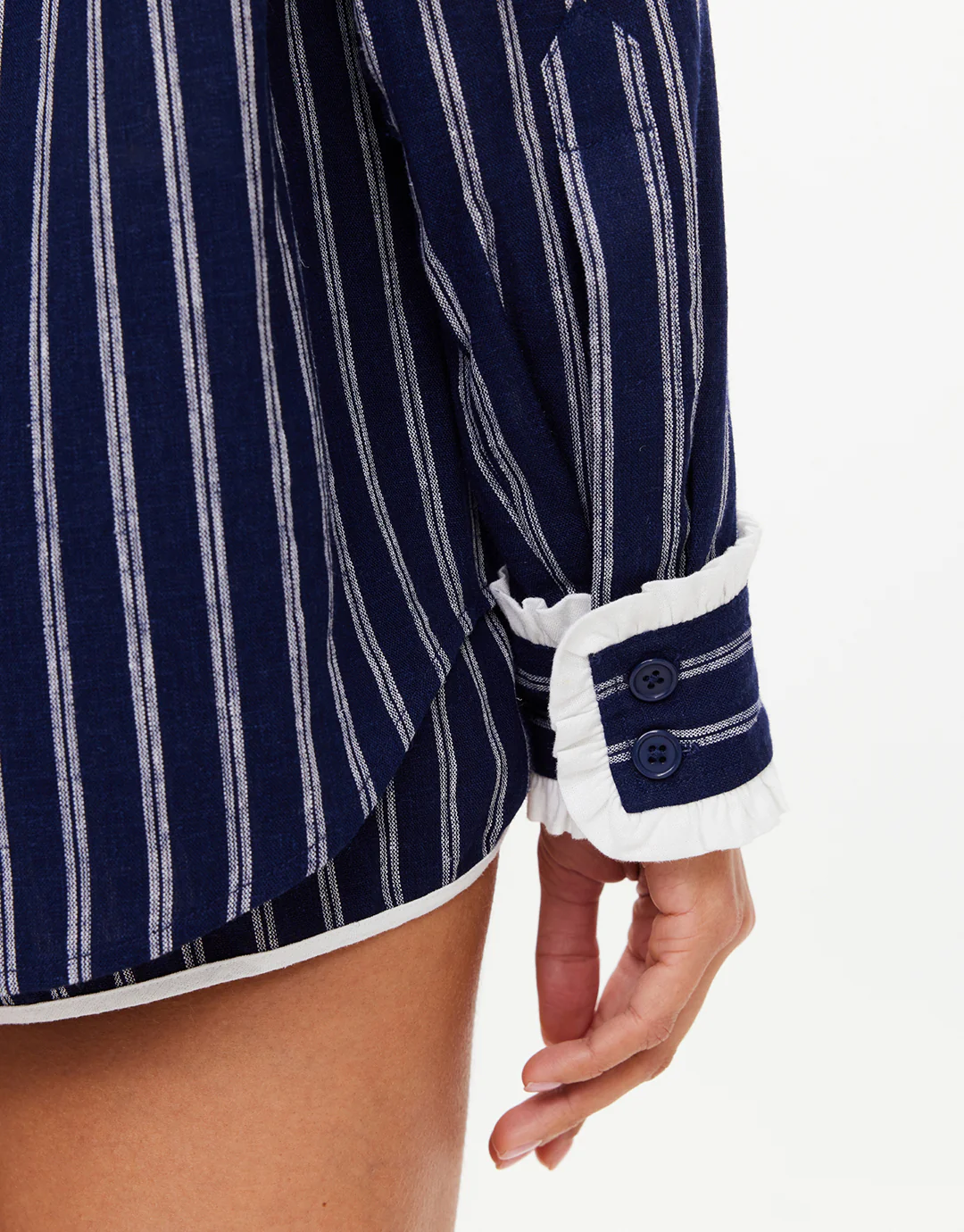 Belize Bobbi Collared Shirt - Stripe - Image 6