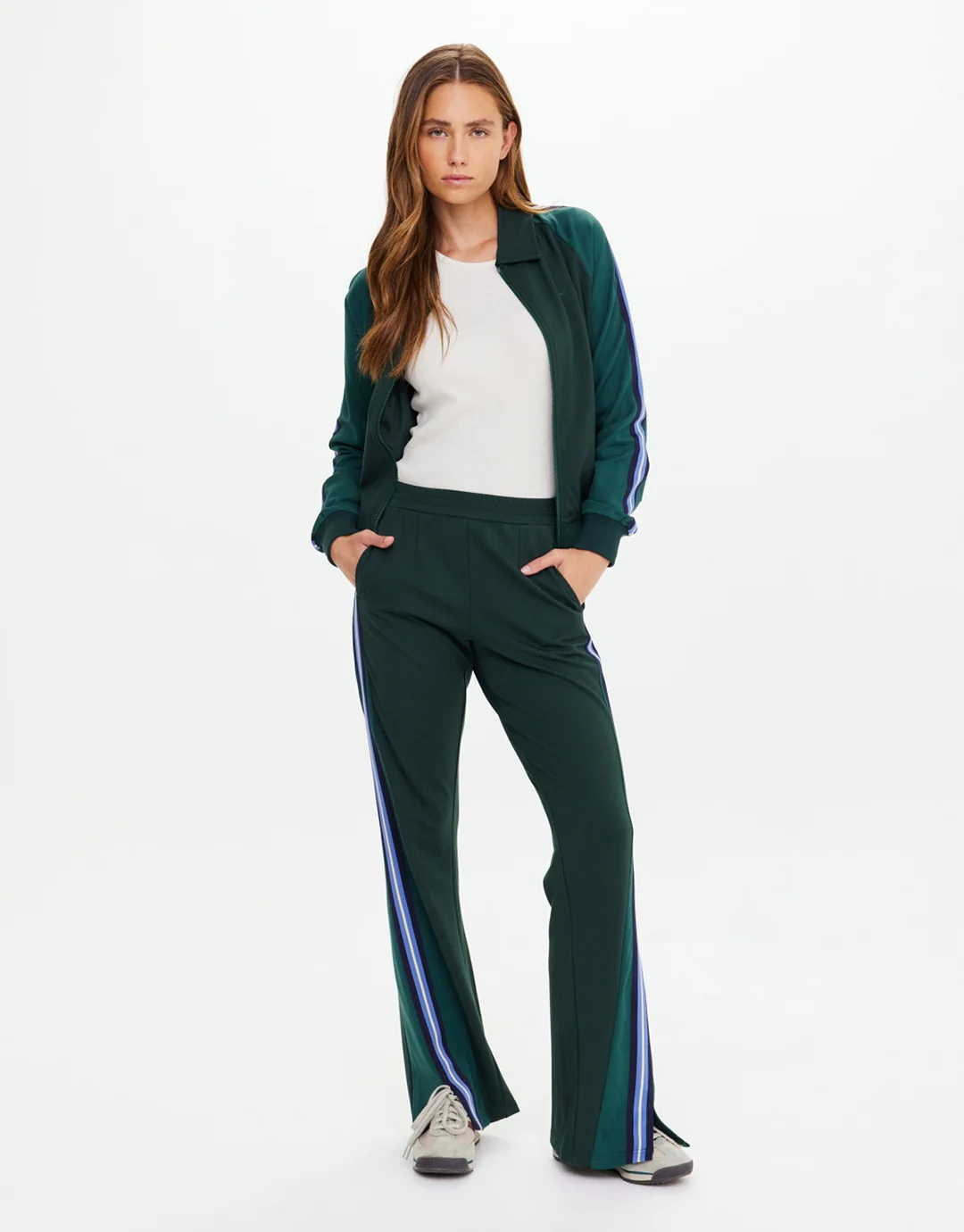 Maneki Petra Flare Pants - Racing Green - Image 3