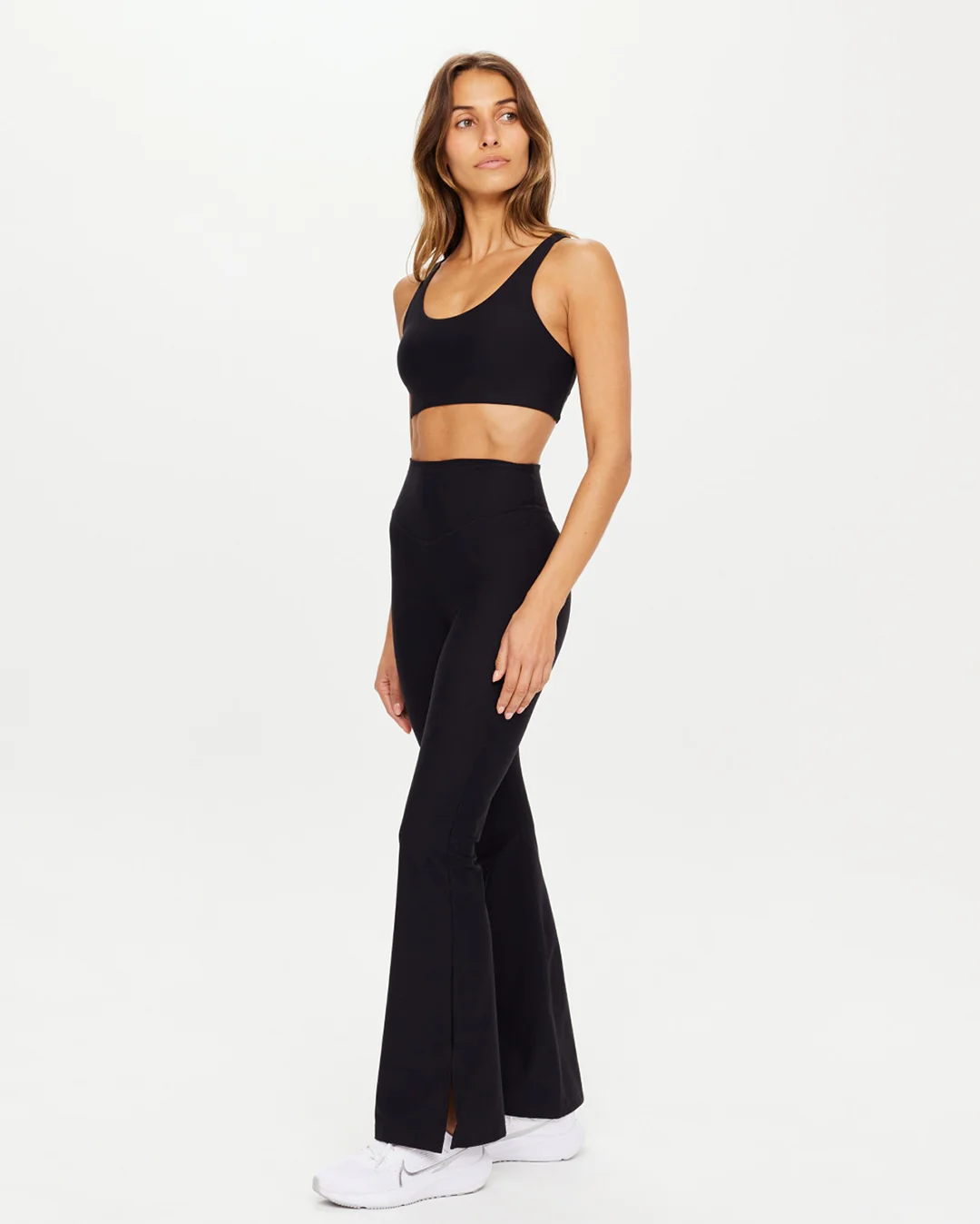 Peached Florence Flare Pants - Black - Image 3