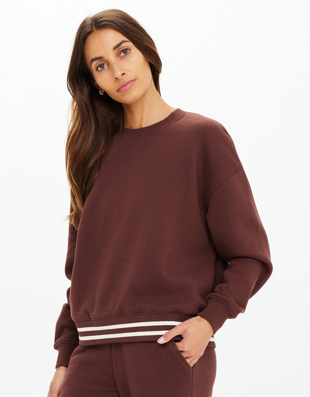 Toluca Lisel Crew Neck Sweater - Cocoa - Image 3
