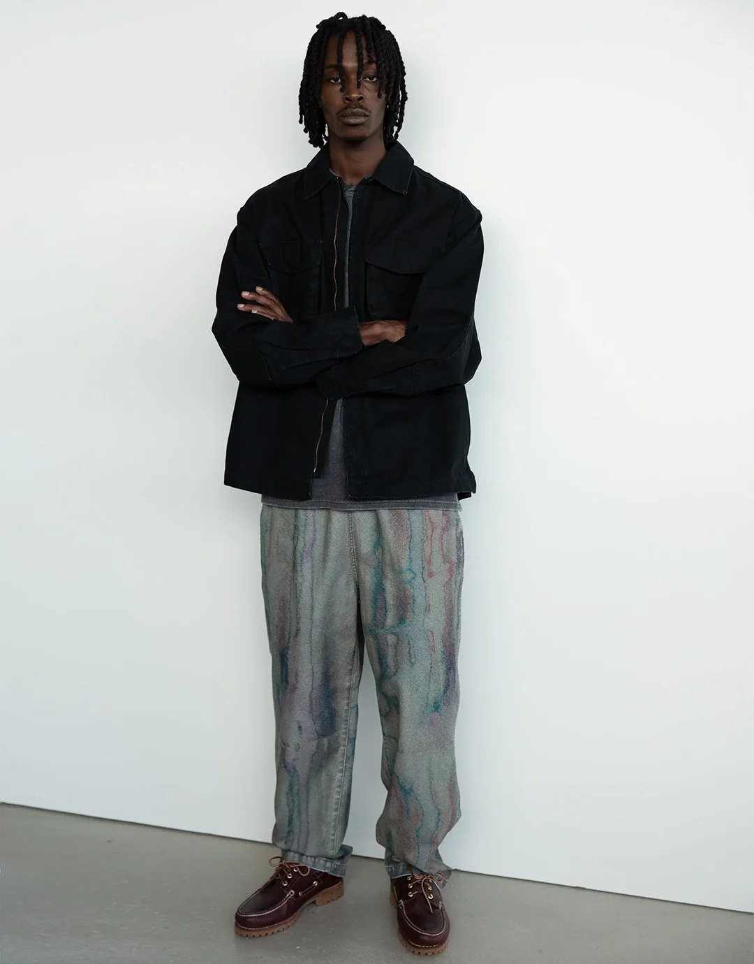 Blurred Flow Pant - Olive - Image 5