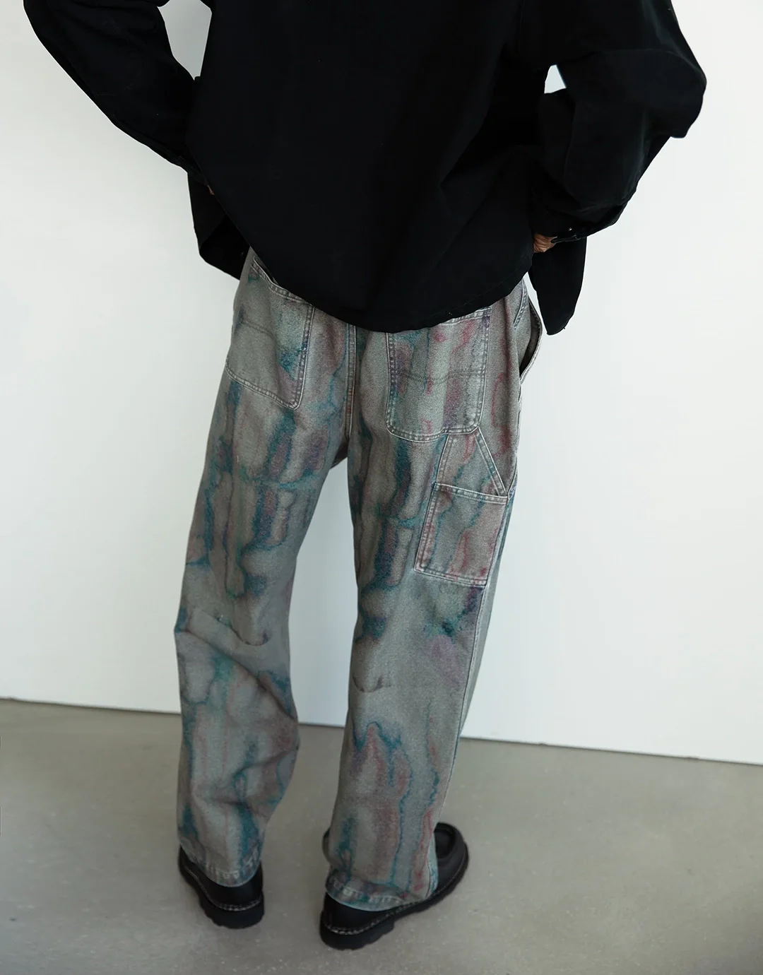 Blurred Flow Pant - Olive - Image 6