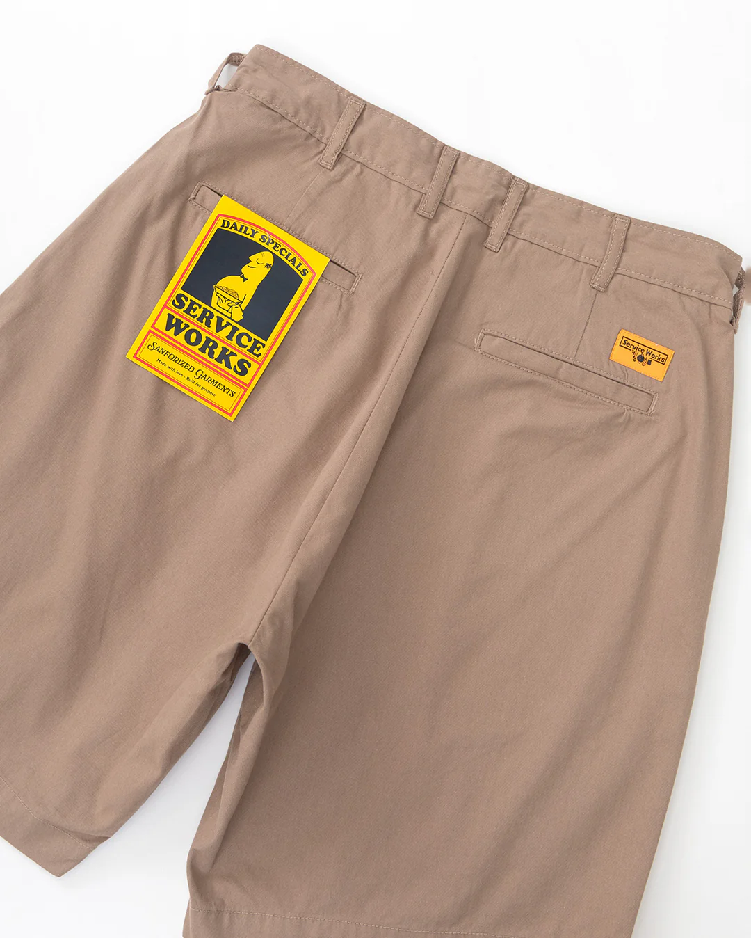 Twill Part Timer Shorts - Mushroom - Image 4
