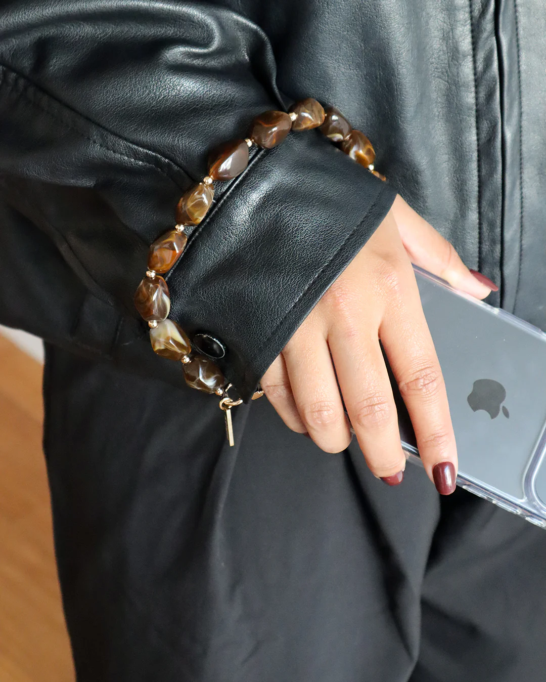 iPhone Case with Plastic Hooks - Clear - Image 4