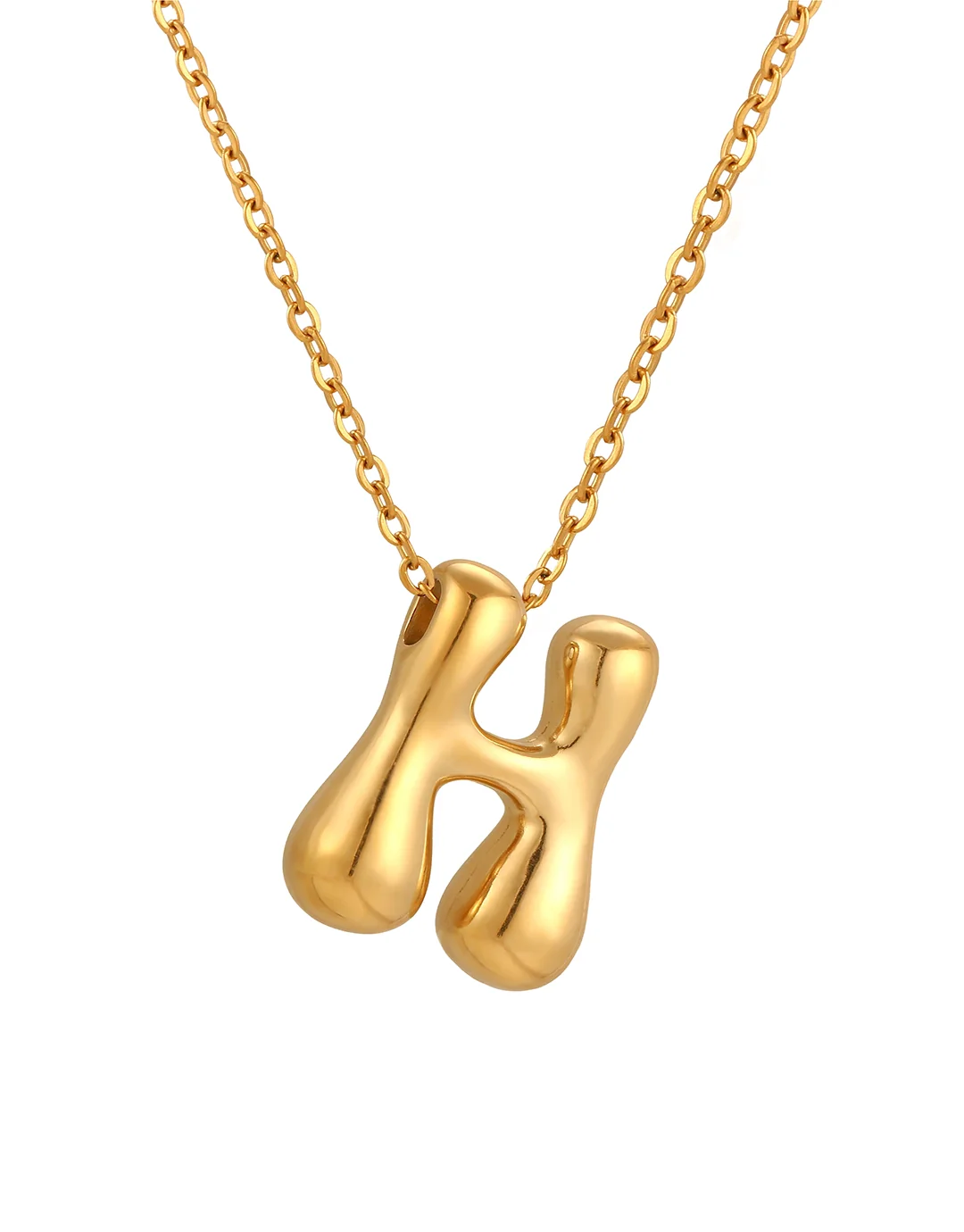 Cloud Letter Pendant - Gold - Image 10