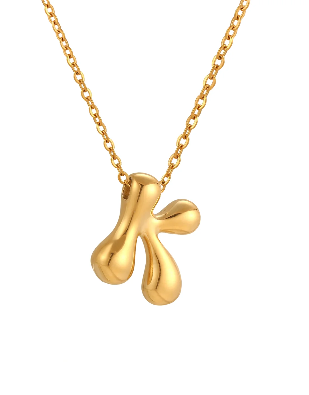 Cloud Letter Pendant - Gold - Image 13