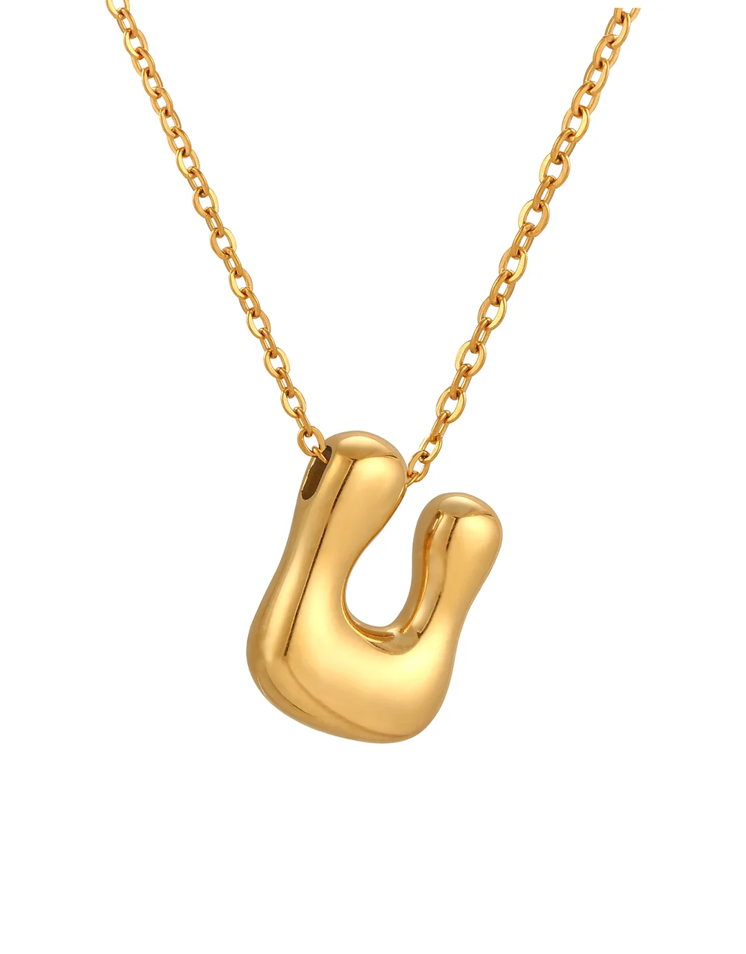 Cloud Letter Pendant - Gold - Image 23