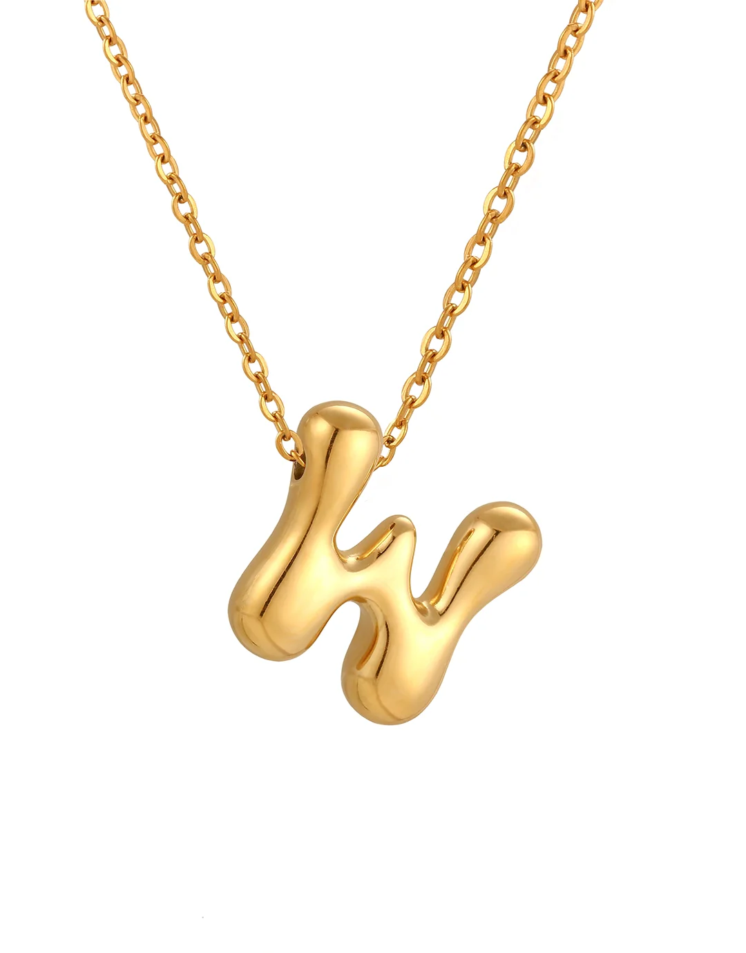 Cloud Letter Pendant - Gold - Image 25