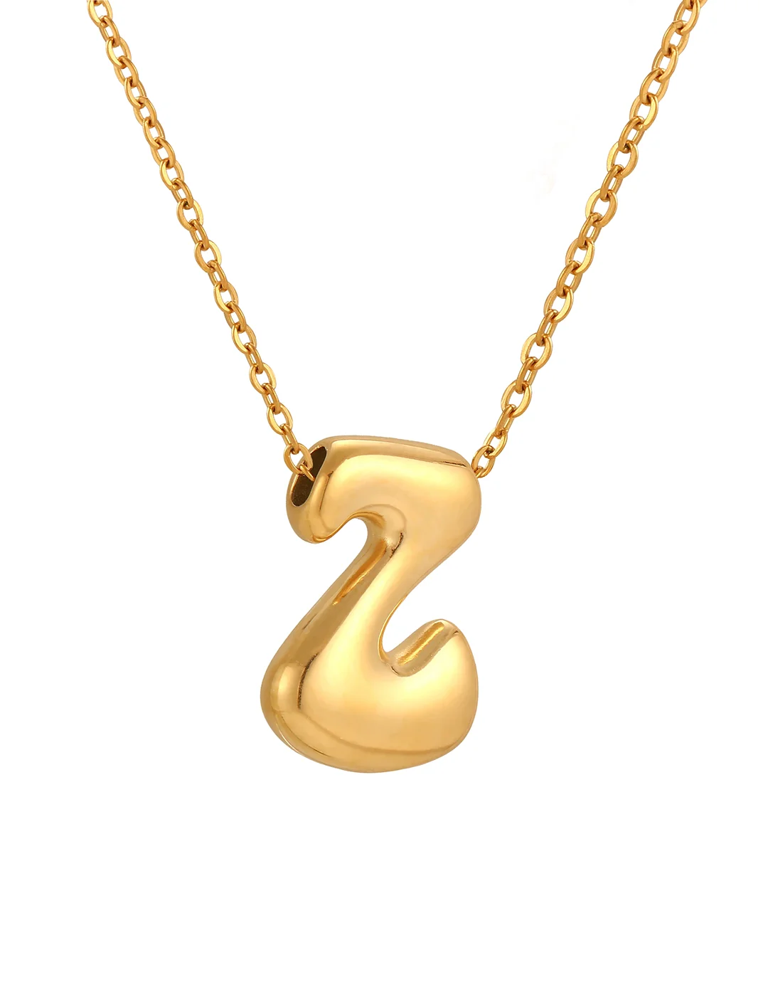 Cloud Letter Pendant - Gold - Image 28
