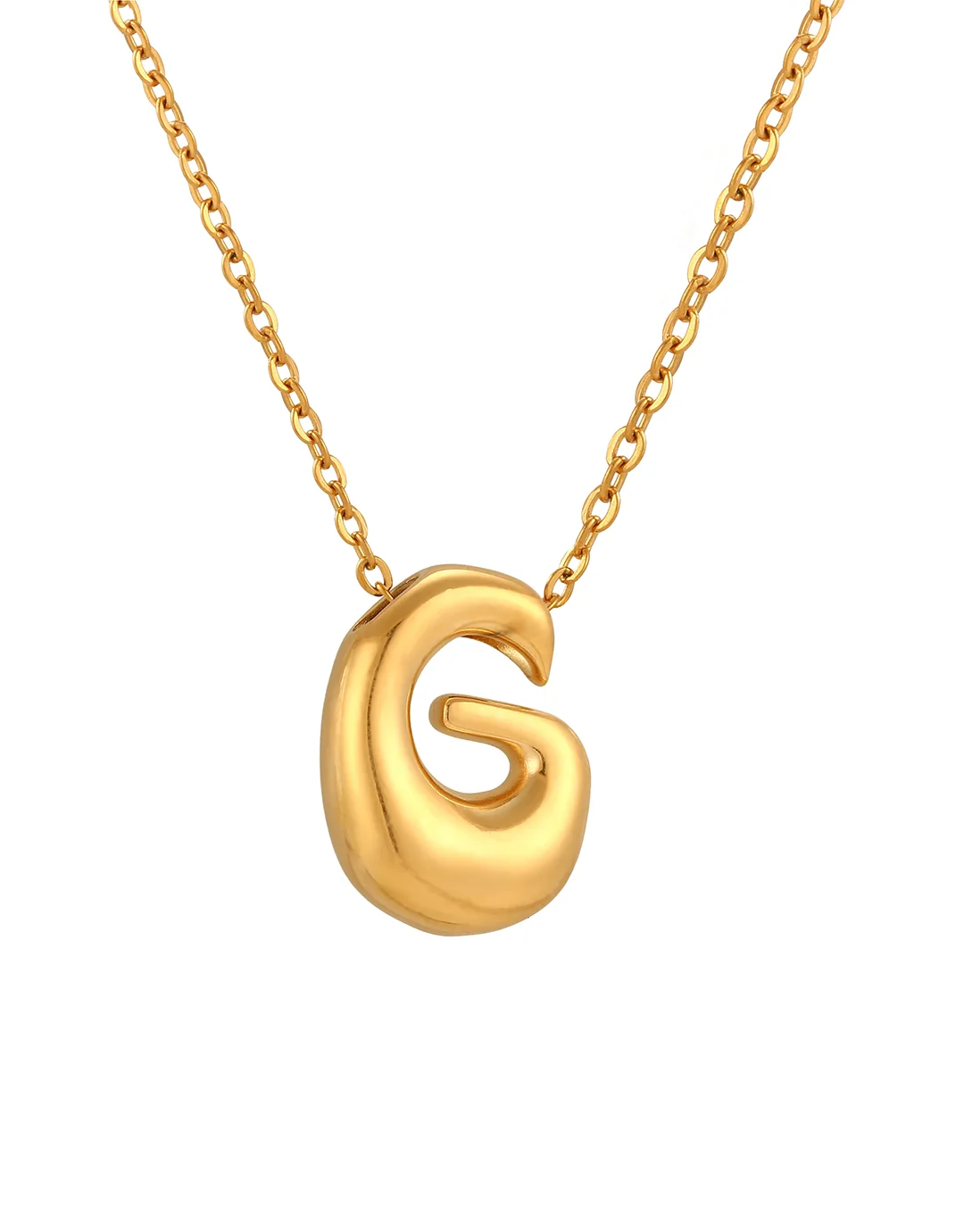 Cloud Letter Pendant - Gold - Image 9